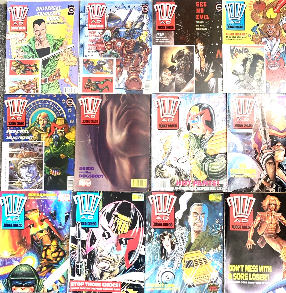 2000 A.D.  NUMBER'S BETWEEN 594-751. ( 12 MAGAZINE 1988-1991 LOT) JUDGE DREDD. - Image 1 of 4