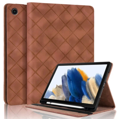 Funda con soporte de cuero para tablet Samsung Galaxy Tab A9 Plus A8 S10 S9 FE S6 Foto 1 de 4