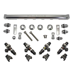 TAARKS Top Feed SR20 Fuel Rail Kit S13 180sx Silver with Bosch 495cc Injectors - Picture 1 of 1