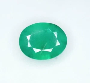 Natural Green Emerald 4.97 Ct Loose Gemstone Certified Oval Cut Unheated Gem - Picture 1 of 11