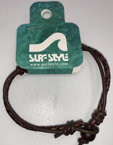 Bracciale intrecciato marrone stile surf 136250 - Foto 1 di 3