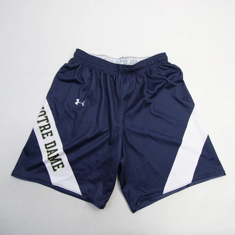 Notre Dame Fighting Irish Under Armour Practice Shorts Men's Navy/White New Cover