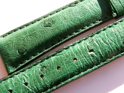 ZENITH OSTRICH BAND STRAP GREEN 20 MM 84/116 NEW Z20-09 - Image 1 of 4