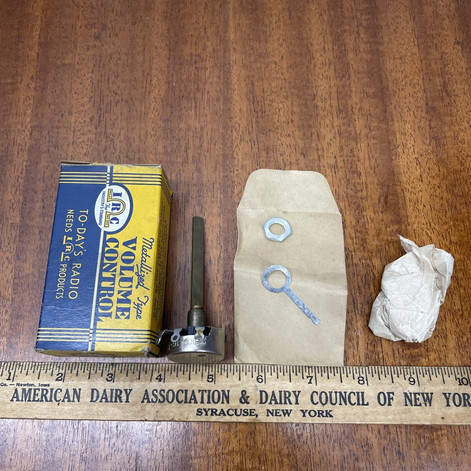 De colección Nuevo Antiguo Stock IRC DS16-119 Potenciómetro Control de Volumen para Radio y TV Foto 1 de 4