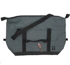 Tranzip Duffle Travel Bag Gray/Black 16"x23" Wipe-Clean Bottom Crossbody Strap