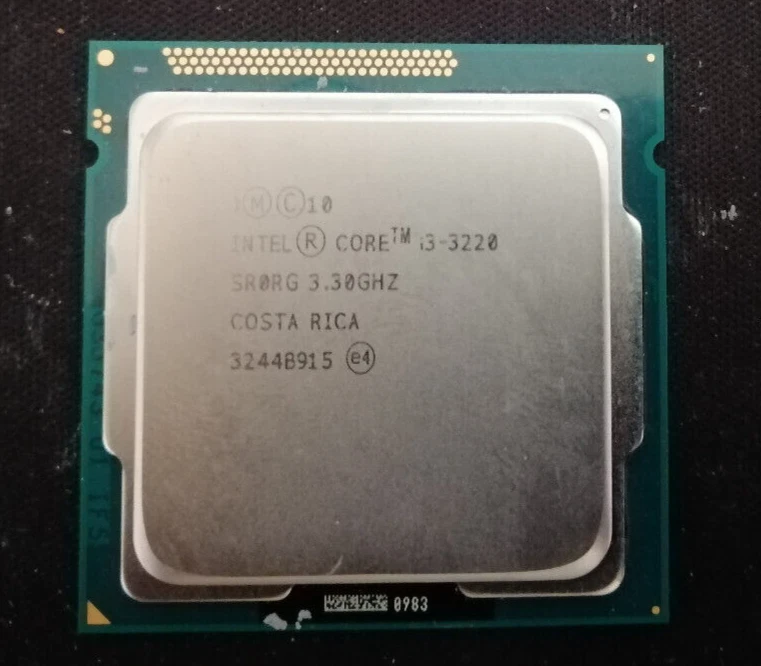 Cpu Processore Intel per desktop i3-3220 SR0RG 3,30GHZ - Immagine 1 di 1
