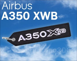Keychain AIRBUS A350 XWB Keyring Aircraft Flight Crew AirTag Plane Car Cabin Bag - Picture 1 of 4