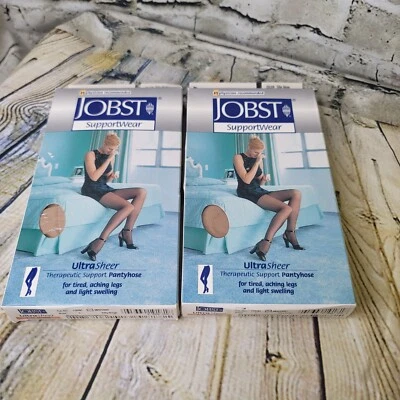2 JOBST SupportWear Ultra Sheer Therapeutic Support Pantyhose 8-15mmHg Size C - Image 1 of 4