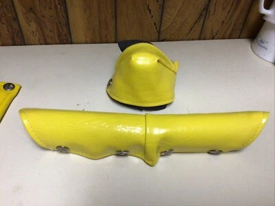 VINTAGE Yellow RAD PAD HUFFY Mongoose MX SNAP ON BMX  STEM HANDLEBAR V Bar vinyl - Image 1 of 4