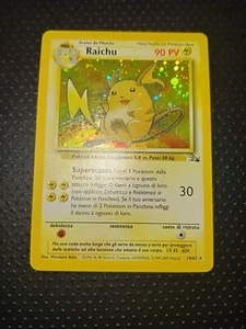 Pokémon Base Set Unlimited Raichu - 14/102 - Holo - Italian 🌀 1999 Wotc - Picture 1 of 5