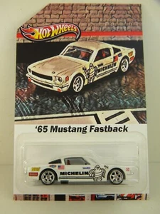 Hot Wheels '65 Mustang Fastback Theme Micheline Racing Real Riders Custom - Picture 1 of 5
