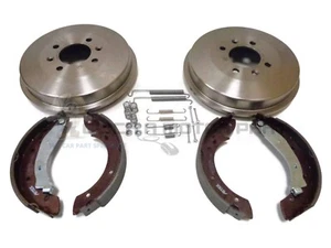 PEUGEOT PARTNER 1.9D 1.6 2.0 HDI REAR 2 BRAKE DRUMS & SHOES AND FITTING KIT - Picture 1 of 1