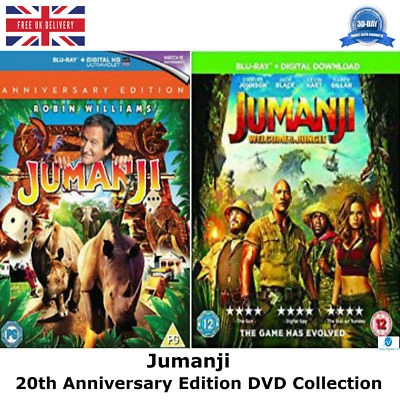 JUMANJI Double Pack - 20th Edition + Welcome To Jungle Sealed Region Free BluRay - Image 1 of 4