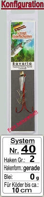 Bavaria Köderfisch System Nr. 40 Bebleiung: 0 g Haken Gr.: 2 Hakenform: gerade - Bild 1 von 4