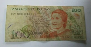 BILLETE DE 100 CRUZEIROS DE BRASIL - Imagen 1 de 2