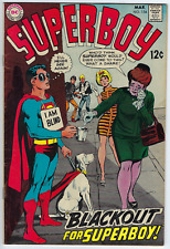 Superboy 154 1969 F/VF 7.0 Plastino/Adams-c Krypto Blackout for Superboy! Wood-i