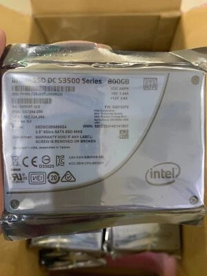Intel DC S3500 800GB SSD 6Gb/s 2.5" SATA SSD SSDSC2BB800G4 Solid State Drive - Image 1 of 4