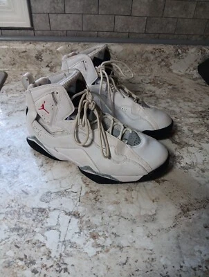 Nike Air Jordan Hombres Zapatos True Flight Blanco Negro Rojo 342964-104 Talla 8 Foto 1 de 4