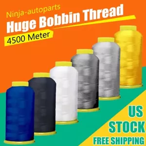 2 Cones Spool Bobbin Thread 4500 Meter 6 Different Colors for Machine Embroidery - Picture 1 of 10