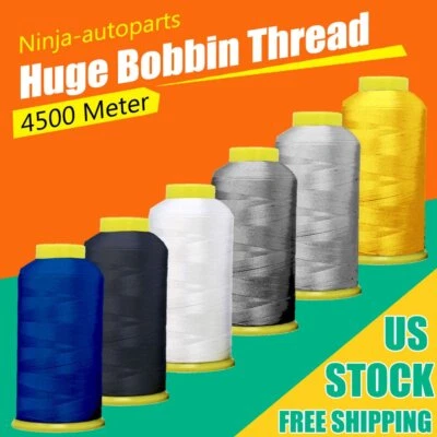 2 Cones Spool Bobbin Thread 4500 Meter 6 Different Colors for Machine Embroidery - Image 1 of 4
