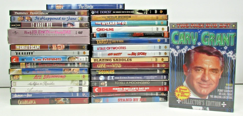 Lot of 30+DVDs Classic Movies - To Kill A Mockingbird/12 Angry Men/The Birds Foto 1 de 1