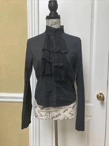 MOTIVI BLOUSE MADE IN ITALY BLACK SIZE 8 - Picture 1 of 8