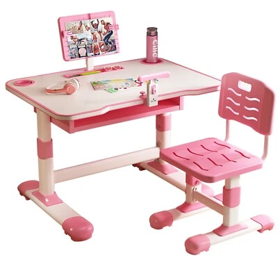 Kinderschreibtisch Schülerschreibtisch Kindertisch mit Stuhl Höhenverstellbar - Bild 1 von 4