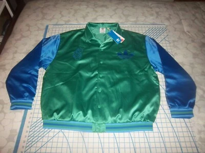 CHAQUETA SUDADERA PARA HOMBRE XL ADIDAS VERDE/AZUL HOOP YORK CITY - NUEVA CON ETIQUETAS Foto 1 de 4