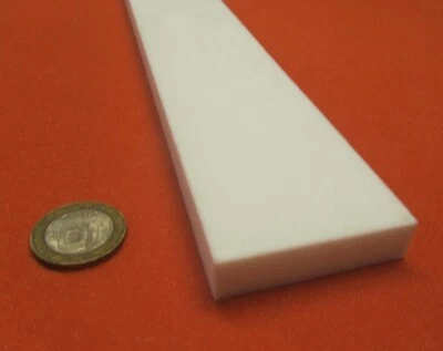 Teflon PTFE Virgin Bar 1/2" - .500" Thick x 2.00" Wide x 48" Long White - Image 1 of 4