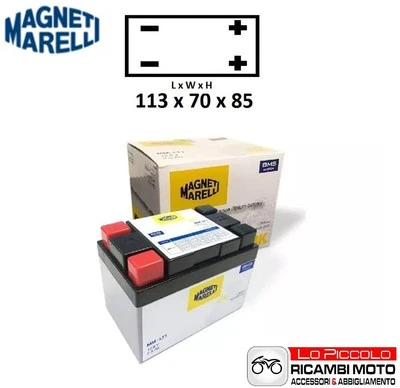 BATTERIA A LITIO MAGNETI MARELLI MMLT1 12V APRILIA Tuono 125 2003 2004 - Изображение 1 из 4