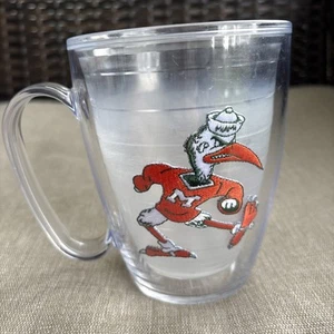 University of Miami Tervis 16 oz taza logotipo mango plástico aislado - Imagen 1 de 7