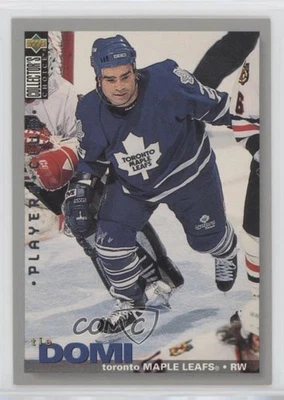 1995-96 Upper Deck Collector's Choice Player's Club Tie Domi #242 - Image 1 of 2