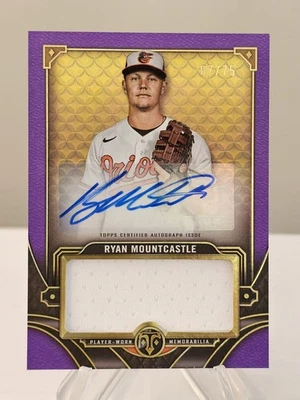 2022 Topps Triple Threads67/75 Ryan Mountcastle Autographed Player Worn Material - Image 1 of 3