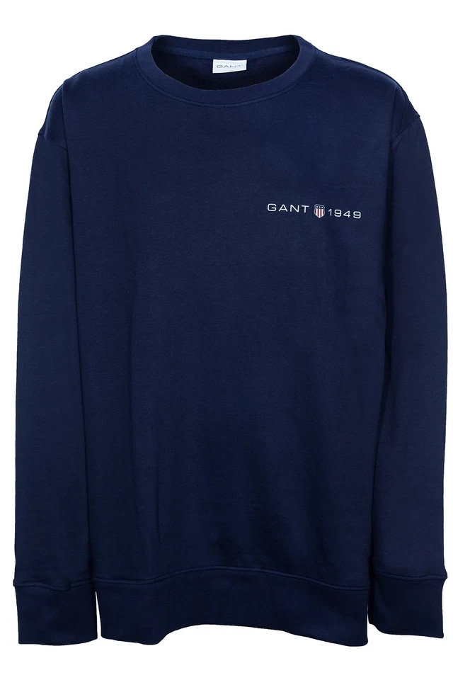 Gant Sweatshirt Rundhals Regular Fit Herren Baumwolle Dunkelblau 5XL - Bild 1 von 1