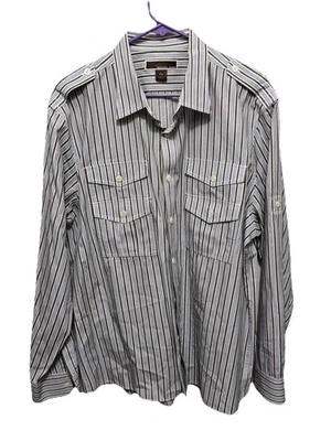 Camisa Michael Kors para hombre con botones XXL bolsillos dobles Foto 1 de 3