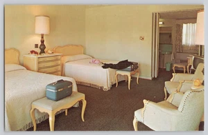 Princess Lee Motel Richmond VA Interior French Provincial Vintage Postcard - Picture 1 of 3