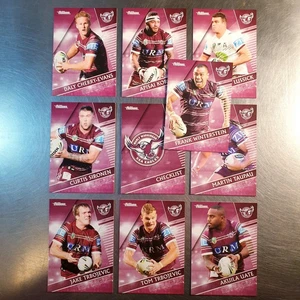 2018 NRL Traders Base Team Set (10 Cards) Manly-Warringah Sea Eagles - Picture 1 of 4