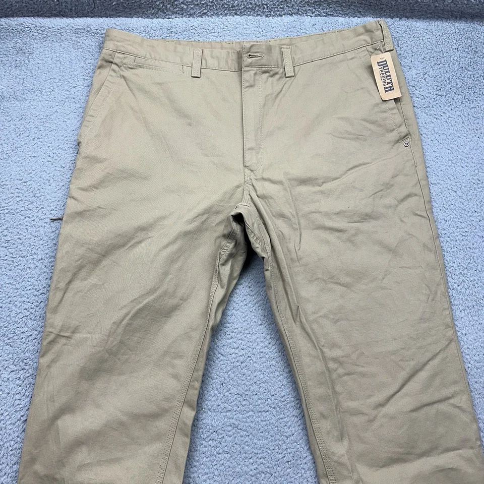 Duluth Trading Co 53715 CML Mens 42x32 MN Ballroom Khaki Pants Camel 042 032