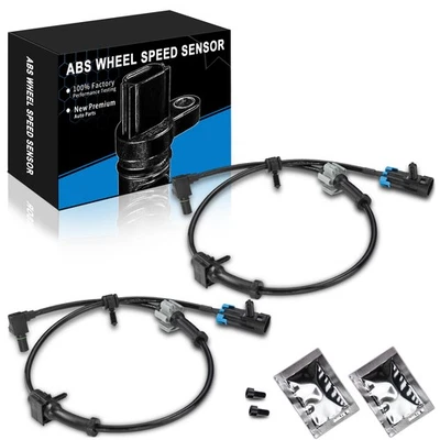Juego de 2 sensores de velocidad de rueda ABS delanteros para 99-2013 Cadillac Chevy Tahoe GMC Yukon Foto 1 de 4