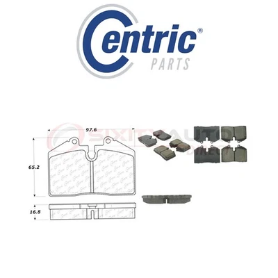 Centric Posi Quiet Disc Brake Pads w Shims for 1993-1994 Ferrari 348 GTB yw Foto 1 de 4