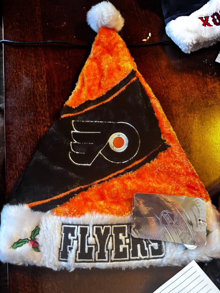 Sombrero de Papá Noel Forever Collectibles PHILADELPHIA FLYERS • Nuevo • Stock Muerto Foto 1 de 1