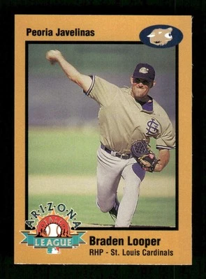 1998 Arizona Fall League Gold  1 Braden Looper BXCP18 - Image 1 of 2