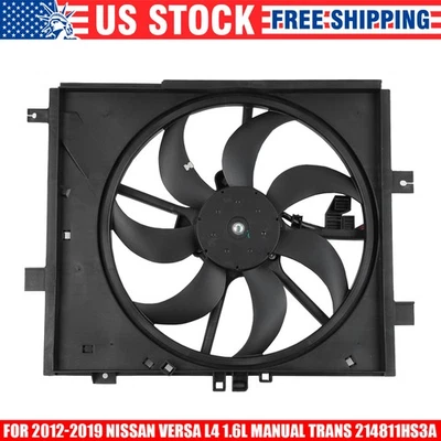 For 15-19 Nissan Micra 12-19 Versa L4 1.6L.Engine Radiator Cooling Fan Assembly - Imagem 1 de 4