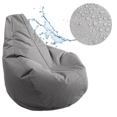 Sitzsack Gamer 225L Grau mit EPS-Perlen Füllung Bean Bag Kissen XL - Bild 1 von 4