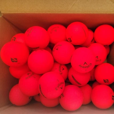 36 bolas de golfe Callaway Supersoft mix vermelhas 5A em perfeito estado - Imagem 1 de 3