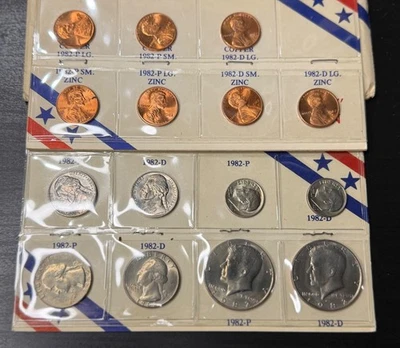 1982 P & D Privately Packaged Souvenir Mint Set - Includes 7 Lincoln Cents - Image 1 of 4