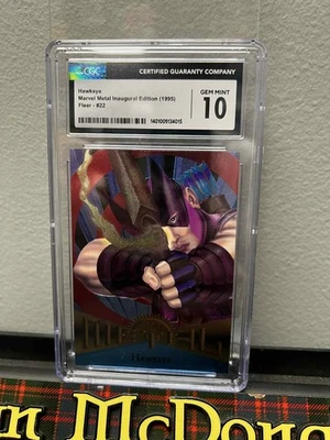 Hawkeye No22 Marvel Metal Inaugural Edition 1995 Fleer Graded CGC Gem 10 POP 1 - Изображение 1 из 3
