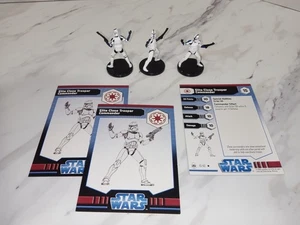 Star Wars Miniatures The Clone Wars Elite Clone Trooper Commander x3 10/40 - Imagen 1 de 3