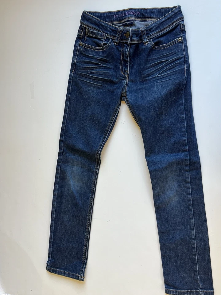 Mini Boden Girls Size 9 Denim Jeans Pants Blue Adjustable Waist - Image 1 of 3