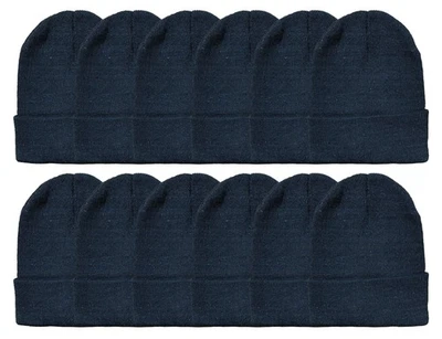 Sombreros de invierno Yacht & Smith gorro negro al por mayor a granel para adultos Foto 1 de 4